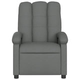 Recliner Chair Dark Grey Fabric - Side View
