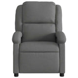 Recliner Chair Dark Grey Fabric - Side View
