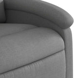 Recliner Chair Dark Grey Fabric - Low Angle