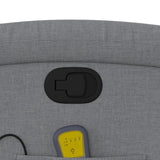 Massage Recliner Chair Light Grey Fabric - Extra Image