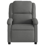 Massage Recliner Chair Dark Grey Fabric - Top-Down View