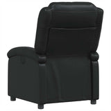 Recliner Chair Black Faux Leather - Rear View