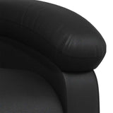 Recliner Chair Black Faux Leather - Extra Image