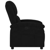 Recliner Chair Black Velvet - Top-Down View