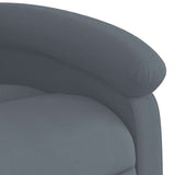 Massage Recliner Chair Dark Grey Velvet - Extra Image