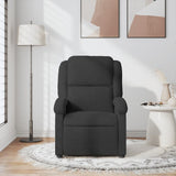 Massage Recliner Chair Black Velvet - Side View