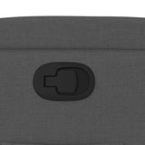 Recliner Chair Dark Grey Fabric