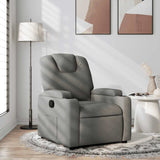 Recliner Chair Dark Grey Fabric