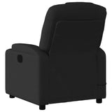 Massage Recliner Chair Black Fabric - Rear View