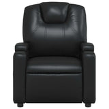 Massage Recliner Chair Black Faux Leather - 45-Degree Angle