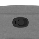Recliner Chair Light Grey Fabric - Extra Image