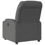 Recliner Chair Dark Grey Fabric - 45-Degree Angle
