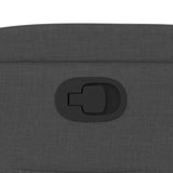 Recliner Chair Dark Grey Fabric - Extra Image