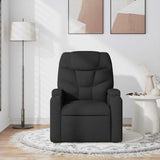 Massage Recliner Chair Black Fabric - Side View