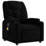 Massage Recliner Chair Black Fabric - Top-Down View