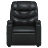 Recliner Chair Black Faux Leather
