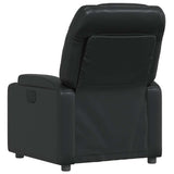 Recliner Chair Black Faux Leather - 45-Degree Angle