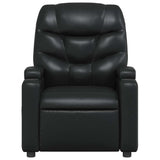 Massage Recliner Chair Black Faux Leather