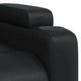 Massage Recliner Chair Black Faux Leather - Extra Image