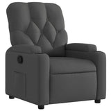 Recliner Chair Dark Grey Fabric