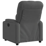 Recliner Chair Dark Grey Fabric - Side View