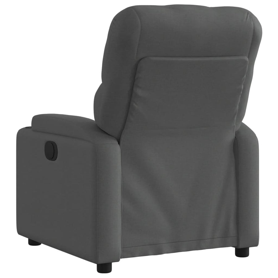 Recliner Chair Dark Grey Fabric