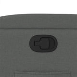 Recliner Chair Dark Grey Fabric - Extra Image