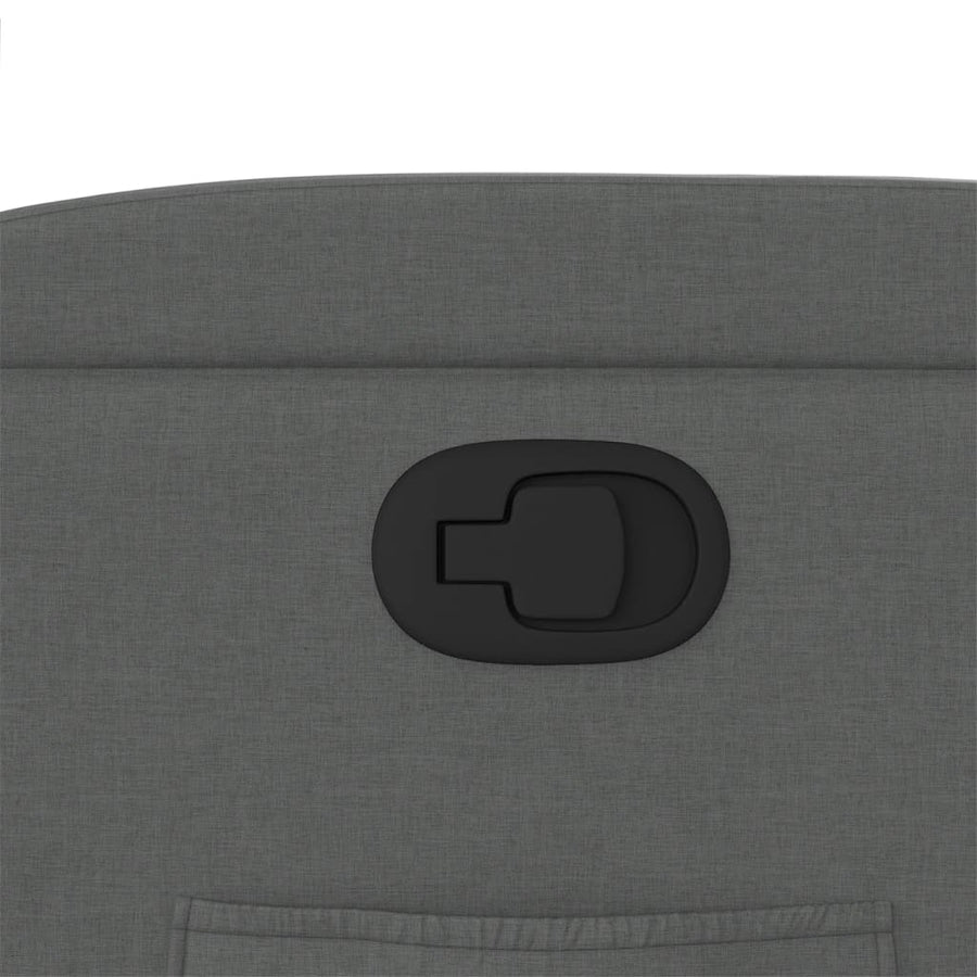 Recliner Chair Dark Grey Fabric