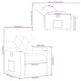 Recliner Chair Dark Grey Fabric - Extra Image