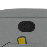 Massage Recliner Chair Light Grey Fabric - Extra Image