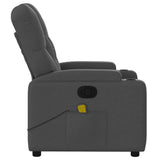 Massage Recliner Chair Dark Grey Fabric - Extra Image