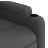 Massage Recliner Chair Dark Grey Fabric - Extra Image