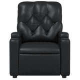 Massage Recliner Chair Black Faux Leather - 45-Degree Angle