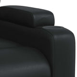 Massage Recliner Chair Black Faux Leather - Extra Image