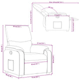 Recliner Chair Dark Grey Fabric