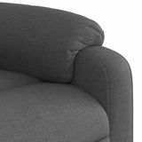 Massage Recliner Chair Dark Grey Fabric - Extra Image