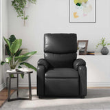 Massage Recliner Chair Black Faux Leather
