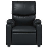 Massage Recliner Chair Black Faux Leather - 45-Degree Angle