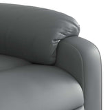 Massage Recliner Chair Grey Faux Leather - Extra Image