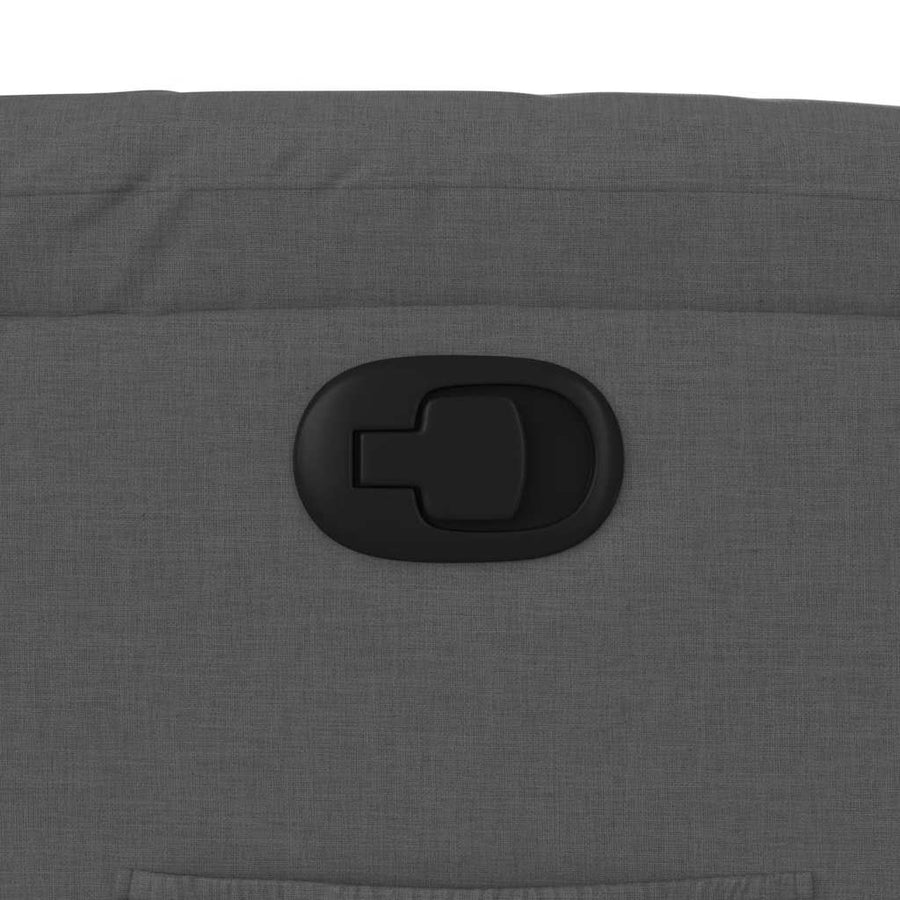 Recliner Chair Dark Grey Fabric