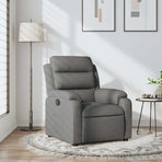 Recliner Chair Dark Grey Fabric