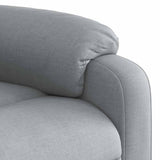 Massage Recliner Chair Light Grey Fabric - Extra Image