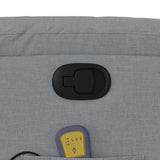 Massage Recliner Chair Light Grey Fabric - Extra Image