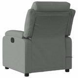 Massage Recliner Chair Dark Grey Fabric - 45-Degree Angle