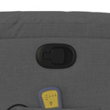 Massage Recliner Chair Dark Grey Fabric - Extra Image
