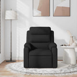Massage Recliner Chair Black Fabric - Side View
