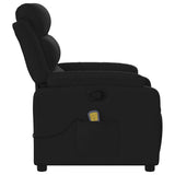 Massage Recliner Chair Black Fabric - Extra Image