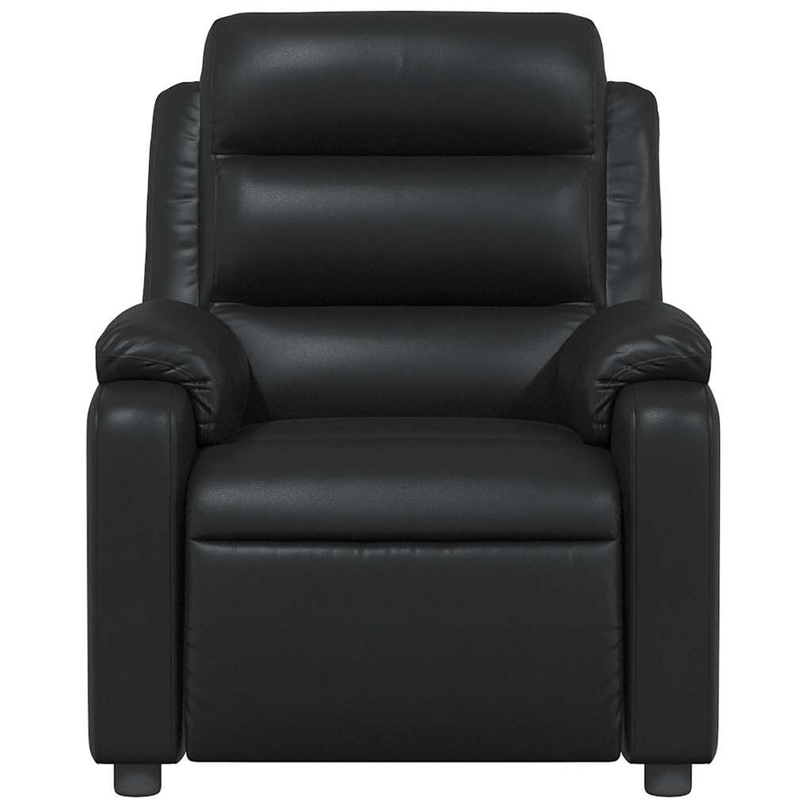 Massage Recliner Chair Black Faux Leather