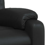 Massage Recliner Chair Black Faux Leather