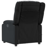 Massage Recliner Chair Black Faux Leather - 45-Degree Angle